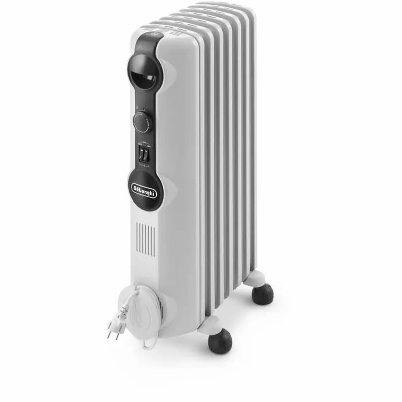 Radiatore a olio (7 camere) DeLonghi Radia Bianco Grigio 1500 W