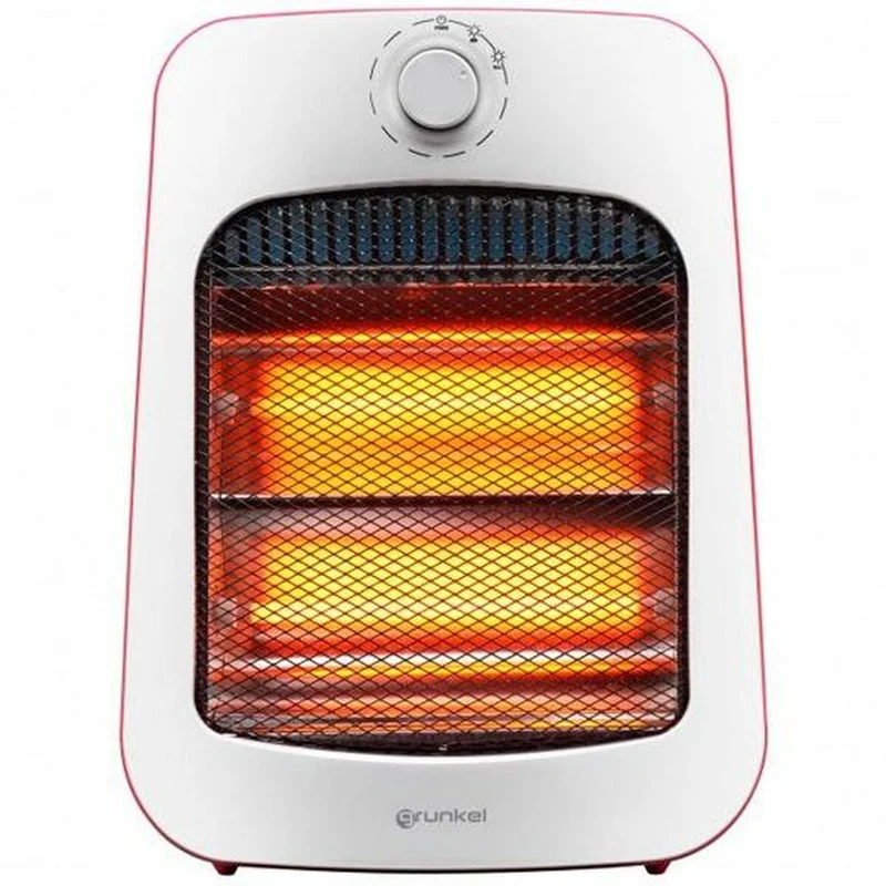 Stufa elettrica in ceramica Grunkel CAL-3 Cuart Grigia 1800 W Bianca