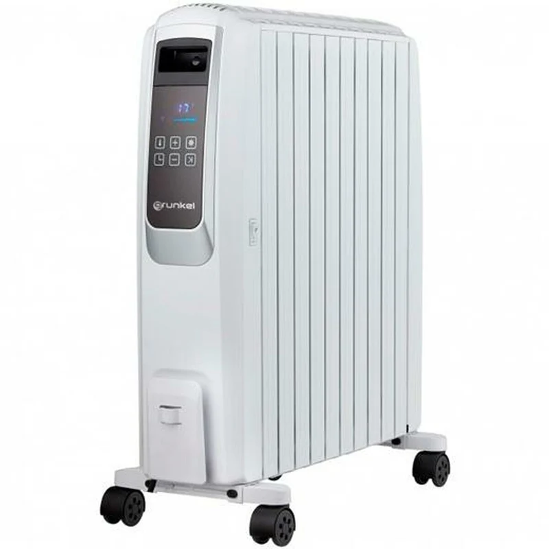 Radiatore a olio (10 camere) Grunkel RAC-10 Piros White Digital Grey 2500 W