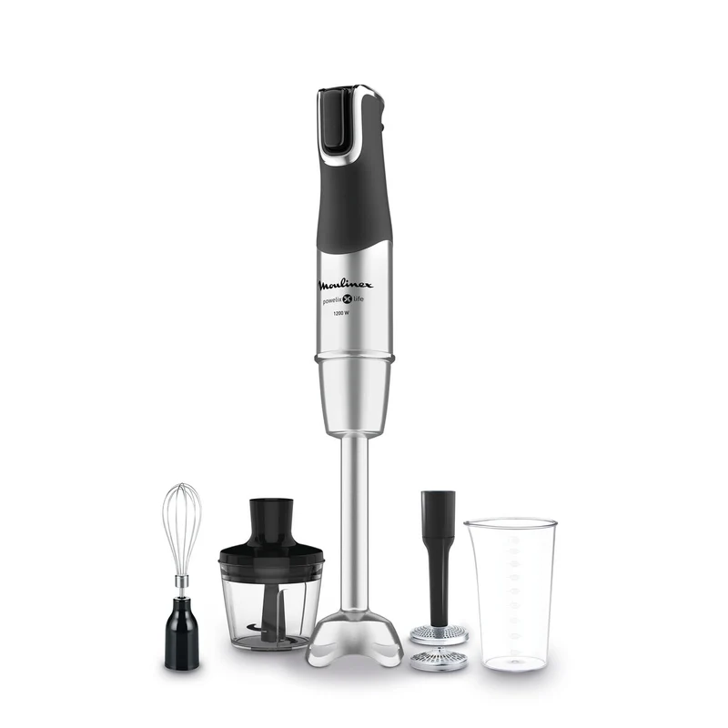 Frullatore a immersione multifunzione con accessori Moulinex Powelix Life Silver 1200 W