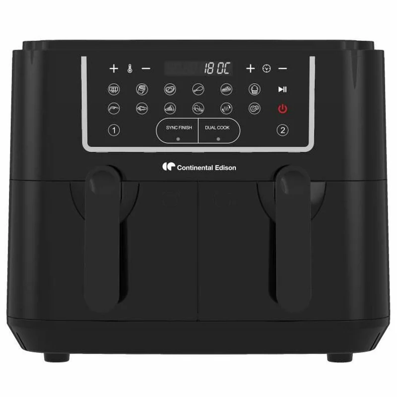 Friggitrice ad aria Continental Edison Nera 2400 W 9 L
