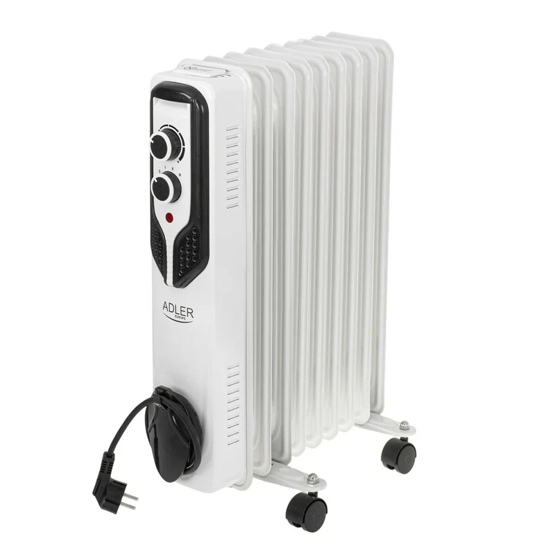 Radiatore ad olio Adler AD 7816 Bianco Nero 2000 W