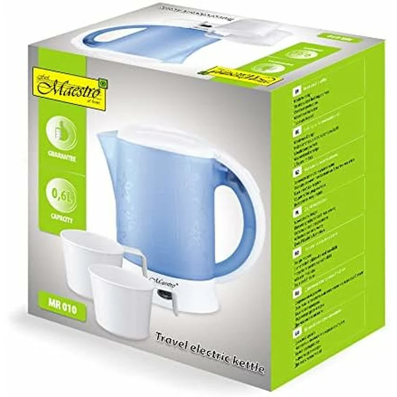 Bollitore Feel Maestro MR-010 Blu Bianco Acciaio inossidabile 600 W 0,6 L