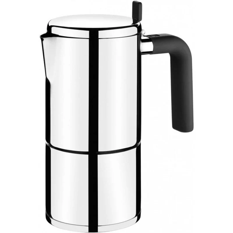 Caffettiera Italiana BRA BALI Acciaio 10 Tazze 500 ml Metallo Acciaio Inox