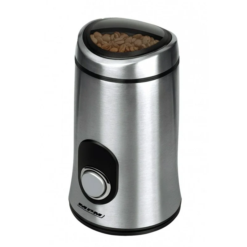 Macinacaffè Mpm MMK-02M Nero Trasparente Argento Alluminio 150 W