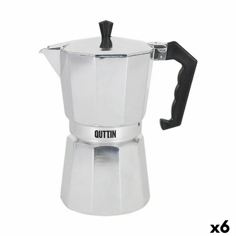 Caffettiera italiana Quttin Alluminio 9 tazze (6 unità)