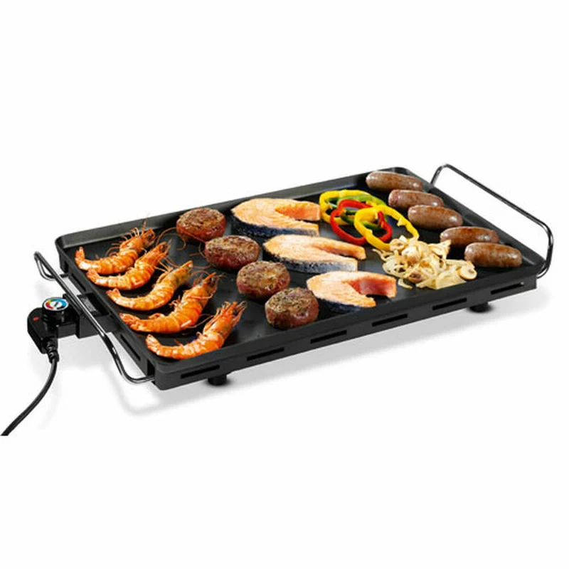 Griglia da cucina in pietra Princess Griglia da tavolo in alluminio nero 36 x 60 cm