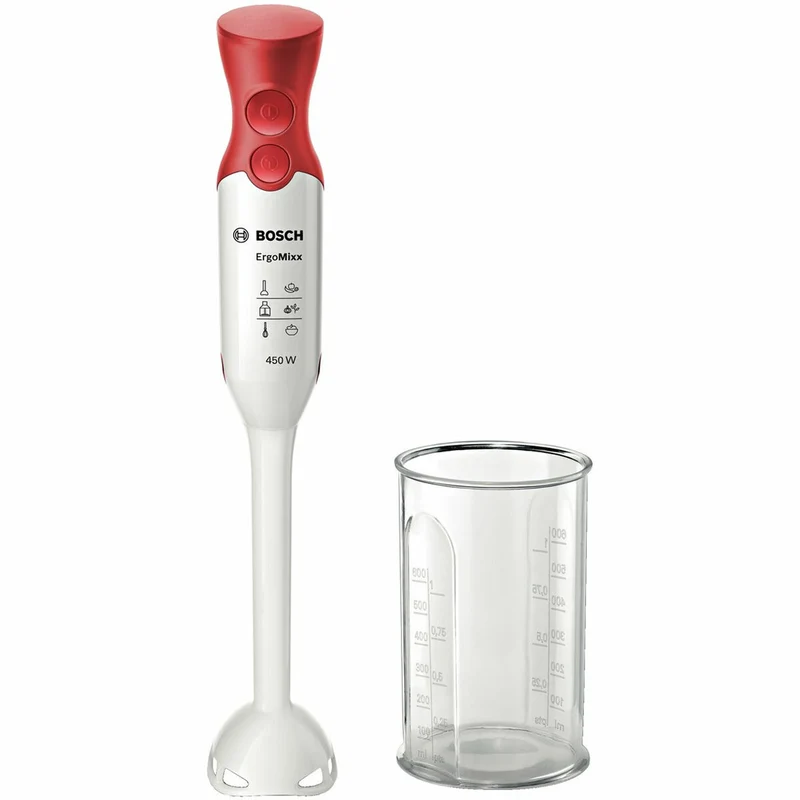 Frullatore ad immersione BOSCH MSM64010 Bianco Rosso 450 W