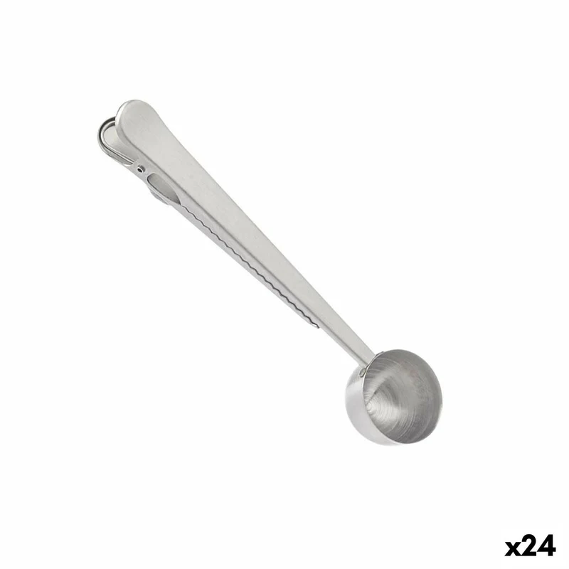 Cucchiaino da caffè Acciaio inossidabile 17,5 x 17,5 x 2,5 cm (24 unità) Clip
