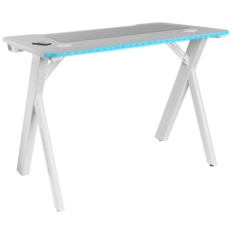 Scrivania Mars Gaming MGD100RGBW Acciaio Bianco 100 x 60 cm
