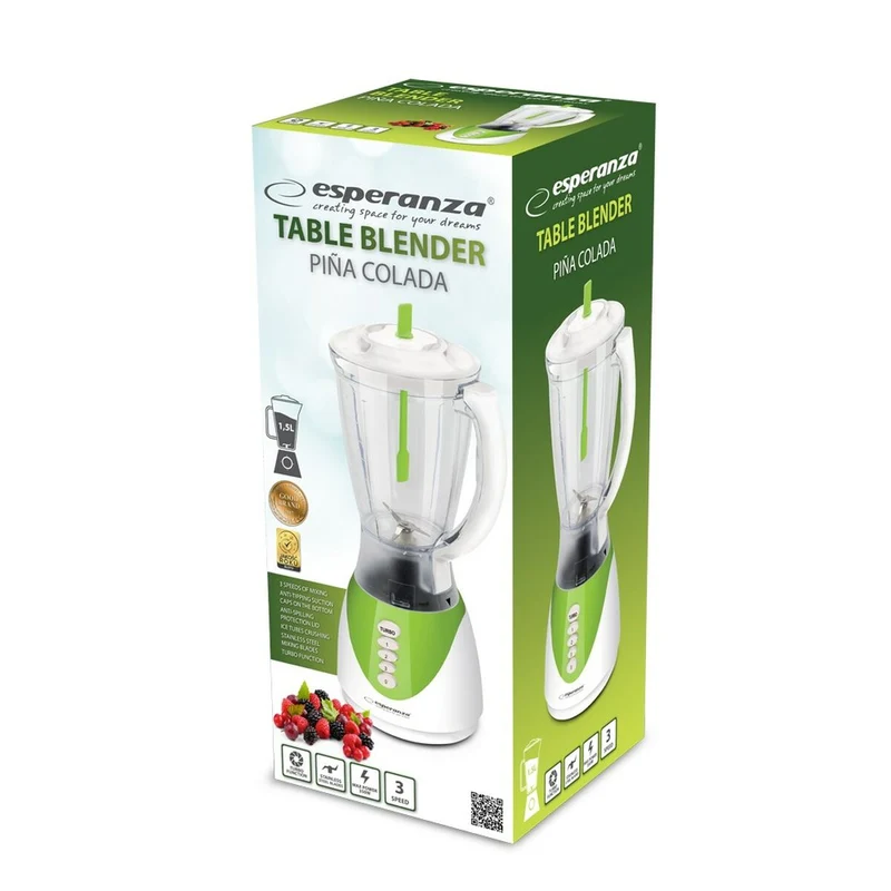 Frullatore a tazza Esperanza EKM023G Verde 350 W 1,5 L