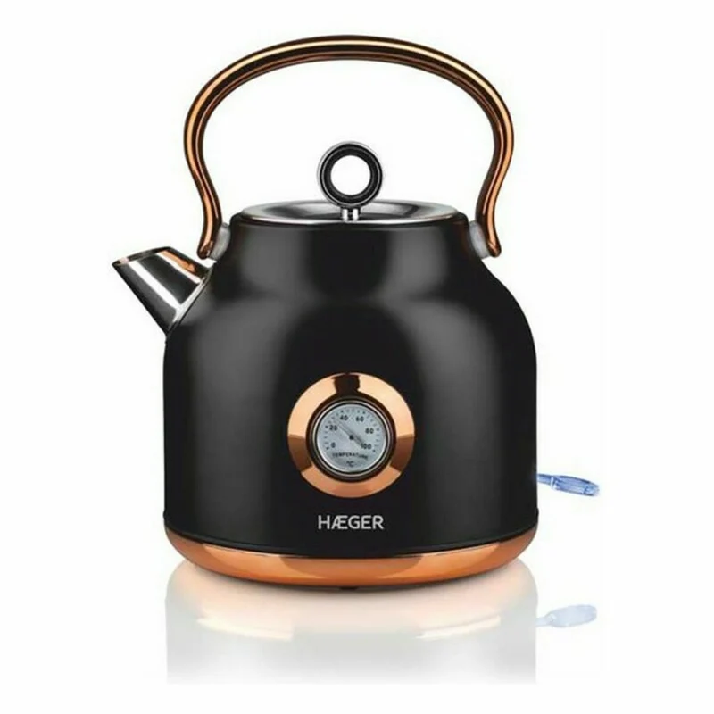 Bollitore Acqua e Teiera Elettrico Haeger EK-22B.024A Nero Acciaio inox 2200 W 1,7 L
