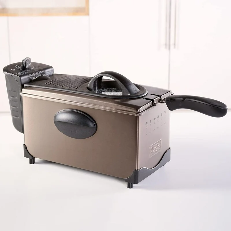 Friggitrice ad aria Black & Decker ES9730040B 2100 W 3 L Grigio