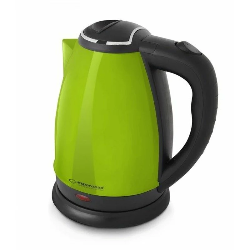 Bollitore Esperanza EKK113G Nero Verde plastica, acciaio inossidabile 1800 W 1,8 L