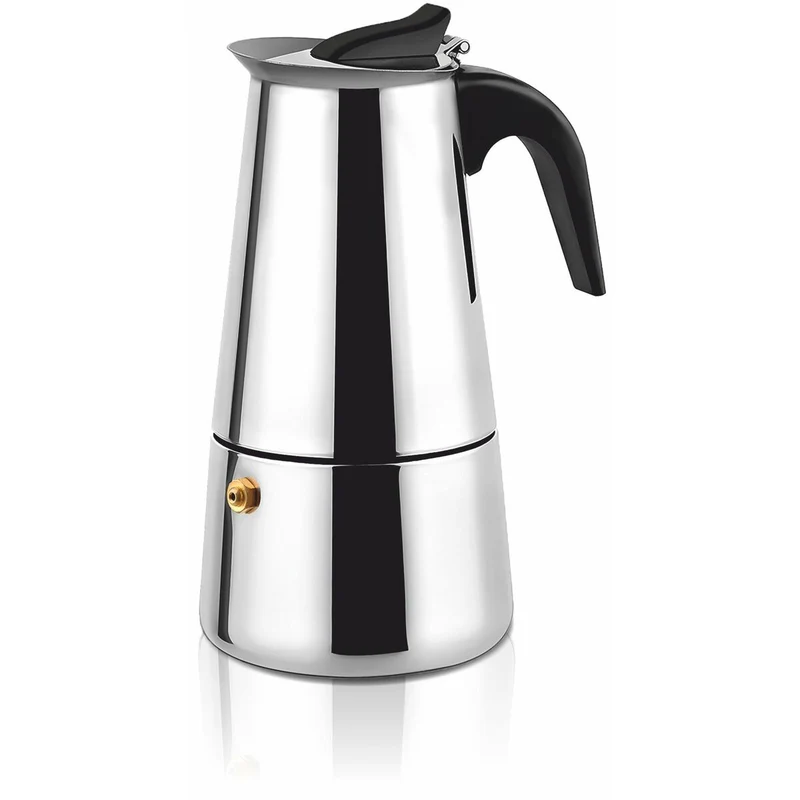 Caffettiera italiana Haeger CP-06S.001A Acciaio inossidabile nero 6 tazze
