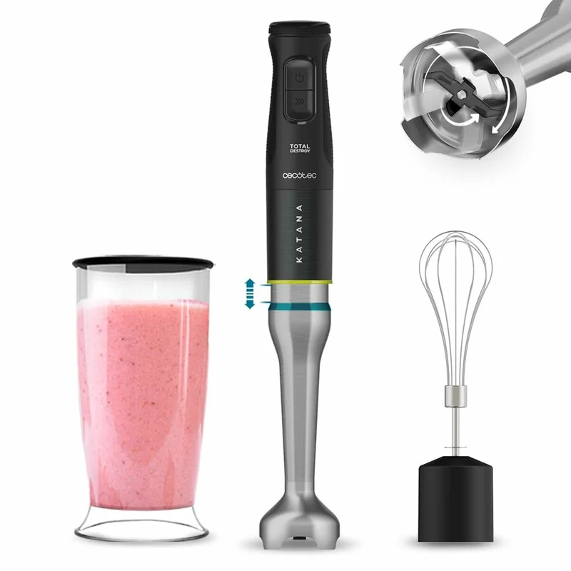 Frullatore ad immersione Cecotec Katana 15 TotalDestroy Cream B Nero 1500 W