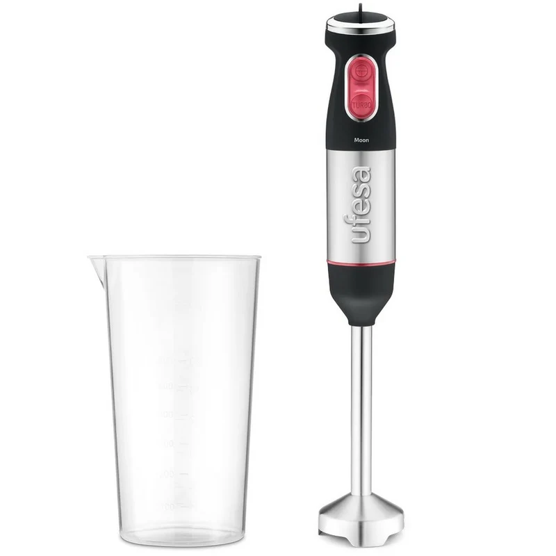 Frullatore ad immersione UFESA MOON MAX Nero Rosso 1000 W