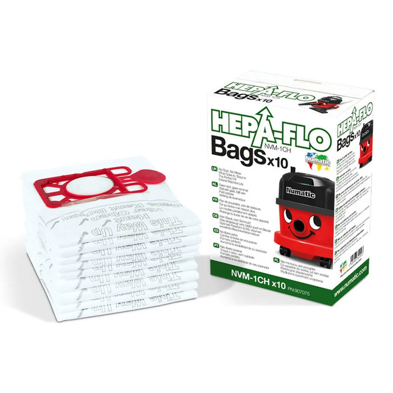 Sacchetto di ricambio per aspirapolvere HEPA-flo Henry Hetty Harry Numatic NVM-1CH