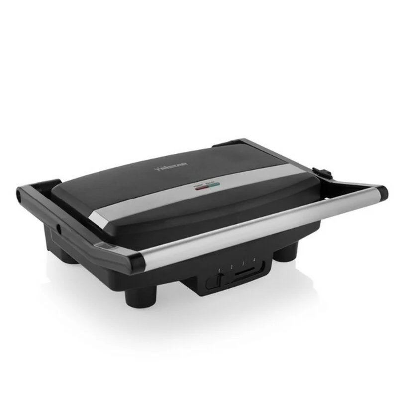 Griglia a contatto Tristar GR-2856 1000W Acciaio Nero 28 x 19 cm