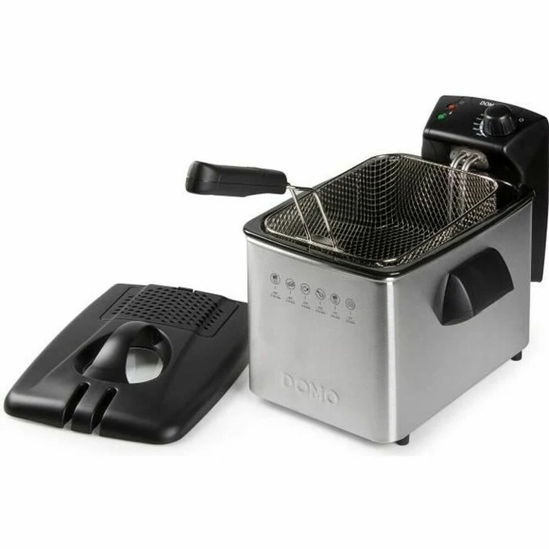 Friggitrice DOMO DO465FR 4 L 3000 W Argento Acciaio