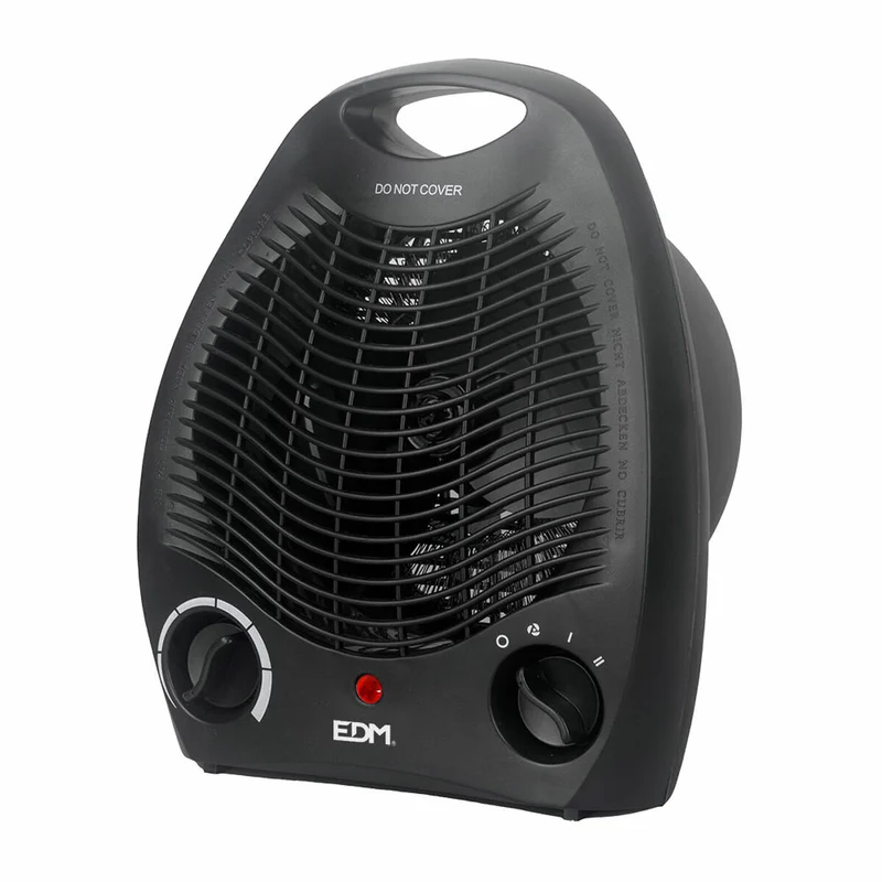 Mini Riscaldatore Elettrico Portatile EDM 07220 Nero 1000 - 2000 W