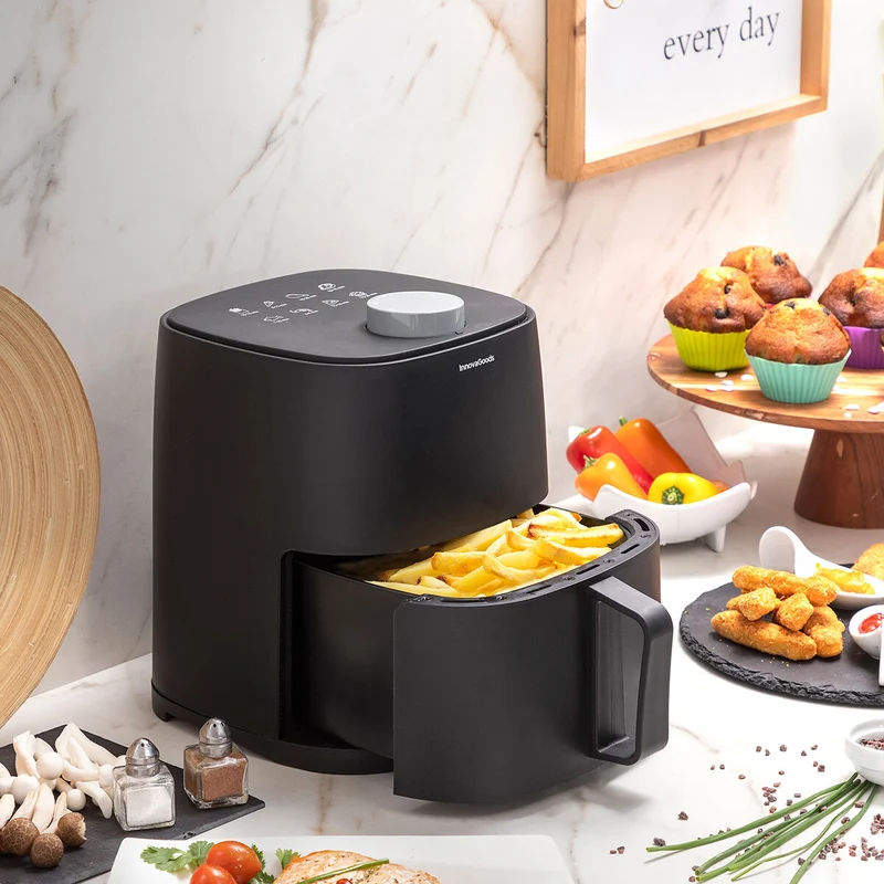 Friggitrice ad aria InnovaGoods Fryinn Lite 2000 Nera 1200 W 2 L