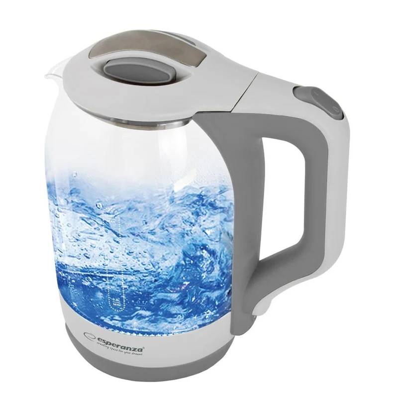 Bollitore Esperanza EKK025W Vetro Bianco Plastica 1500 W 1,7 L