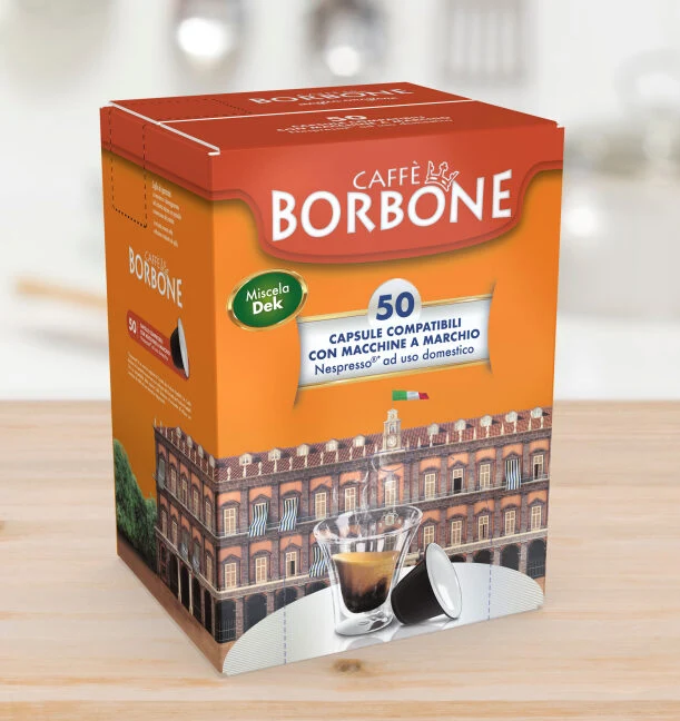 Caffè Borbone Capsule per Nespresso Miscela Dek 50 pz
