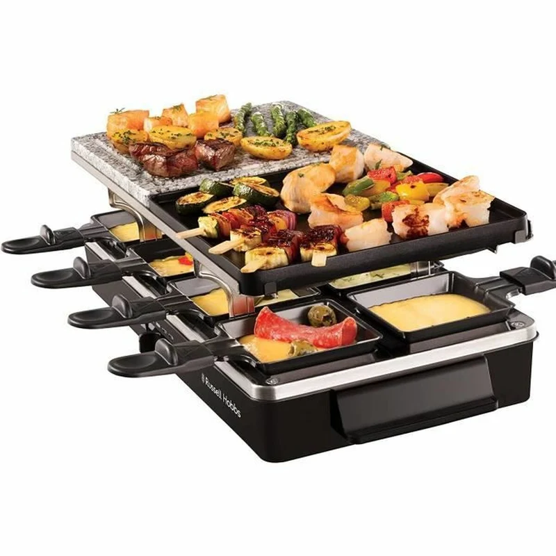Piastra per raclette Russell Hobbs nera