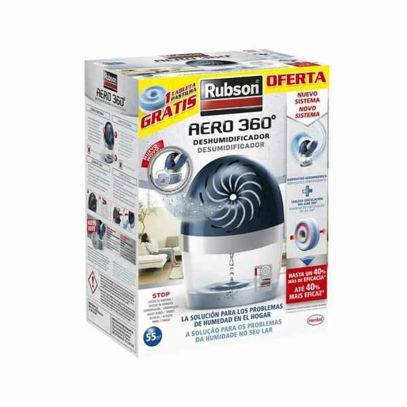 Deumidificatore Rubson Aero 360 Ricaricabile Senza cavi 450 g