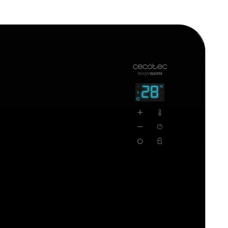 Stufa Elettrica a Convezione Cecotec Ready Warm 6670 Crystal Connessione 1000W WIFI Nero 1000 W