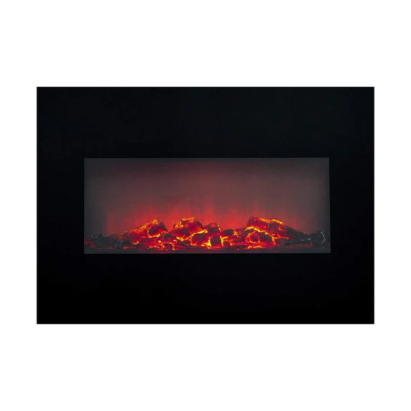 Camino elettrico decorativo Classic Fire Memphis Nero 1800 W 66 x 13 x 46 cm