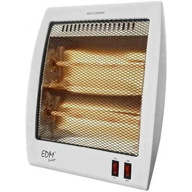 Riscaldatore al quarzo EDM 07109 07109 Bianco 1000 W