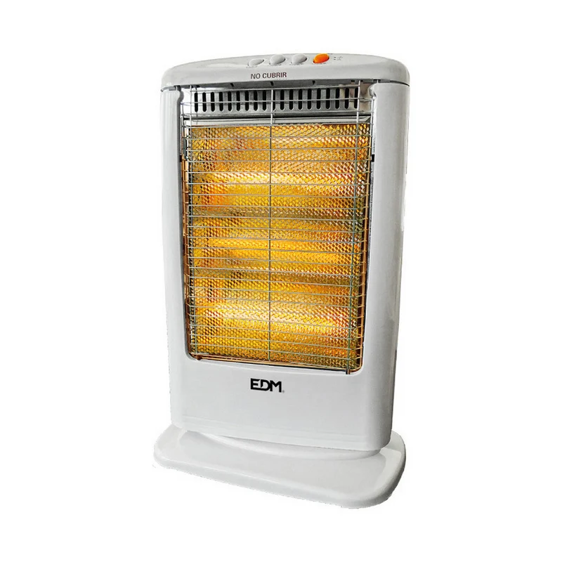Riscaldatore al quarzo EDM 07117 07117 Bianco 1200 W