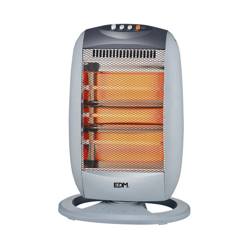 Riscaldatore al quarzo EDM 07136 07136 Nero 1200 W