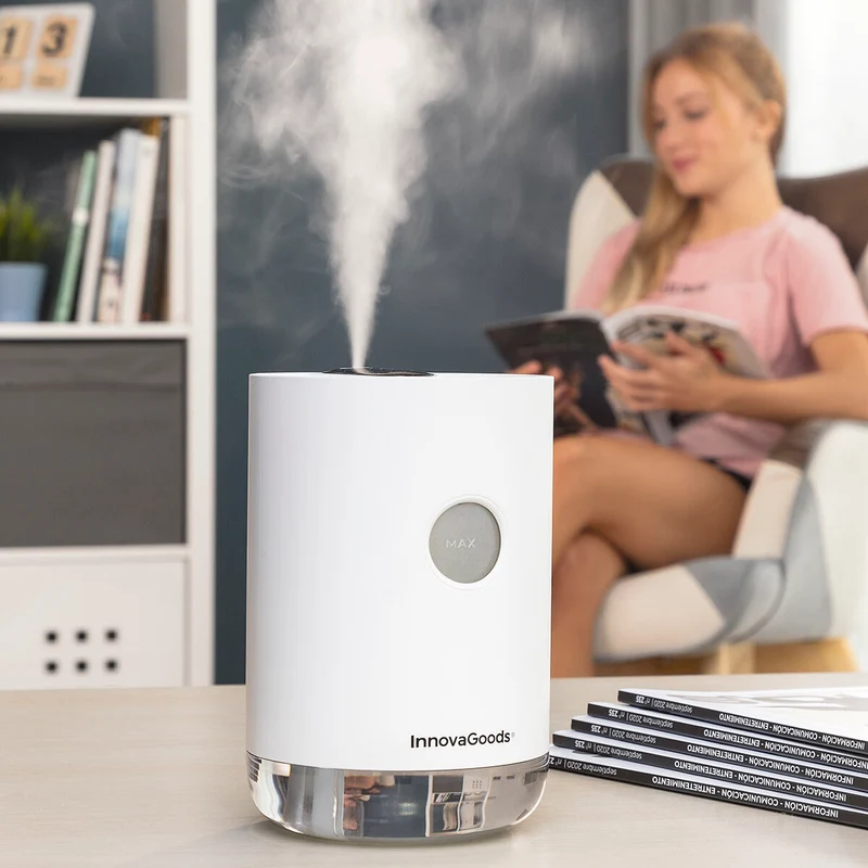 Umidificatore a ultrasuoni ricaricabile Vaupure InnovaGoods