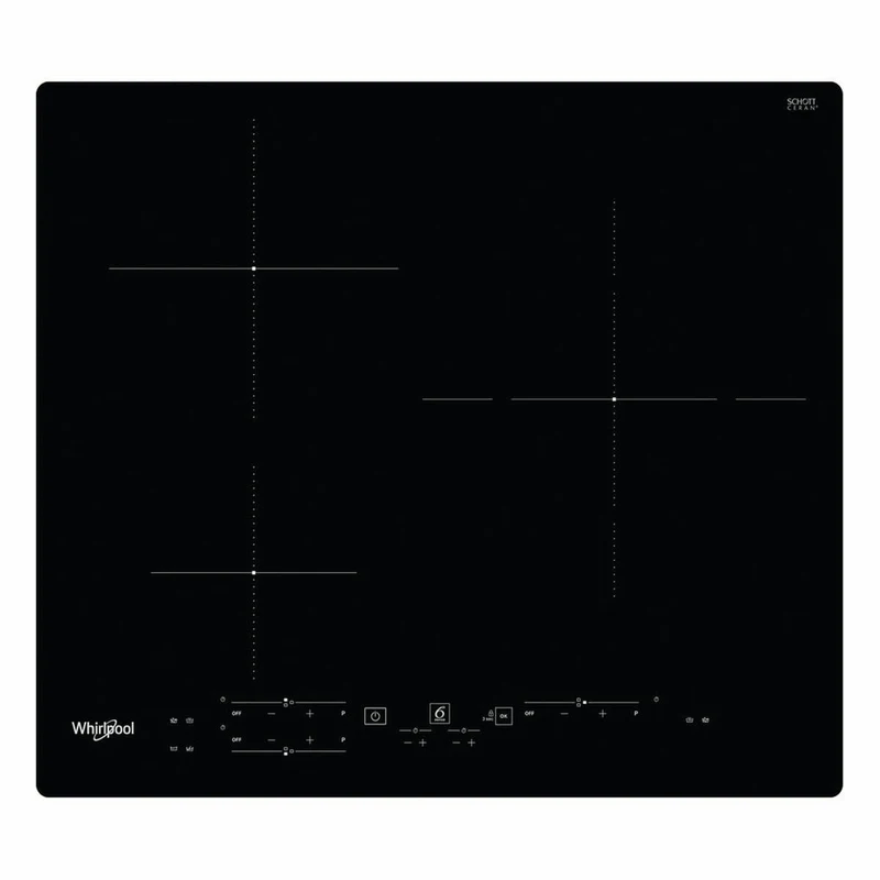 Piastra riscaldante a induzione Whirlpool Corporation WSB4760NE 7200 W 59 cm
