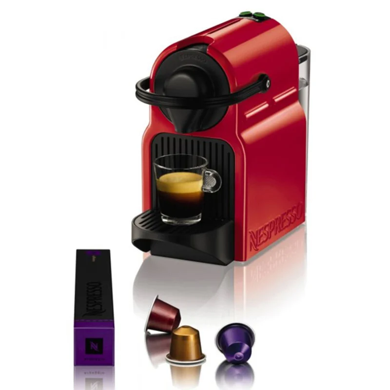 Macchina da caffè a capsule Krups Nespresso Inissia XN100510 0,7 L 19 bar 1270W Plastica Rossa 700 ml 800 ml 1 L (Macchina da caffè a capsule