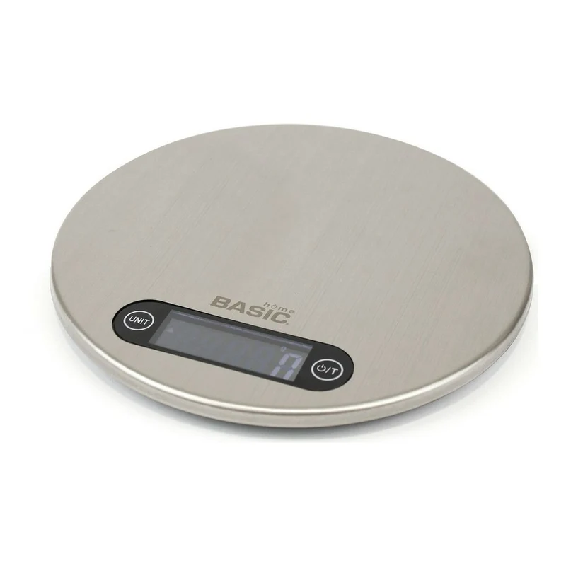 Bilancia da cucina digitale Basic Home Silver 5 kg (20 x 2,1 cm)