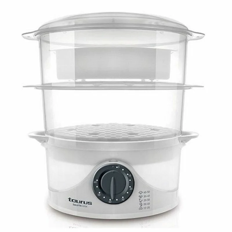 Cuocivapore elettrico Taurus SALUTECOOK Bianco 800 W Plastica