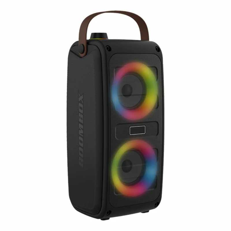 Altoparlanti Bluetooth portatili Denver Electronics Black LED RGB