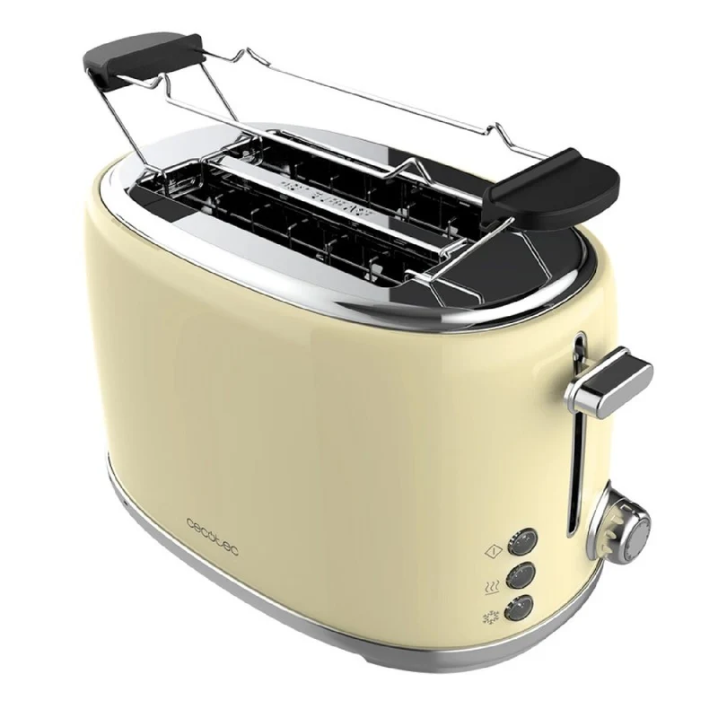 Tostapane Cecotec Toast&Taste 1000 Retro Doppio 980 W Giallo