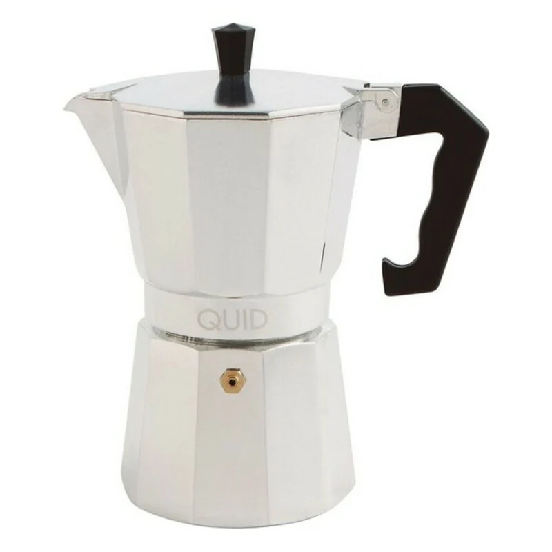 Caffettiera italiana Quid Cesena Acciaio Metallo Bakelite 12 Tazze