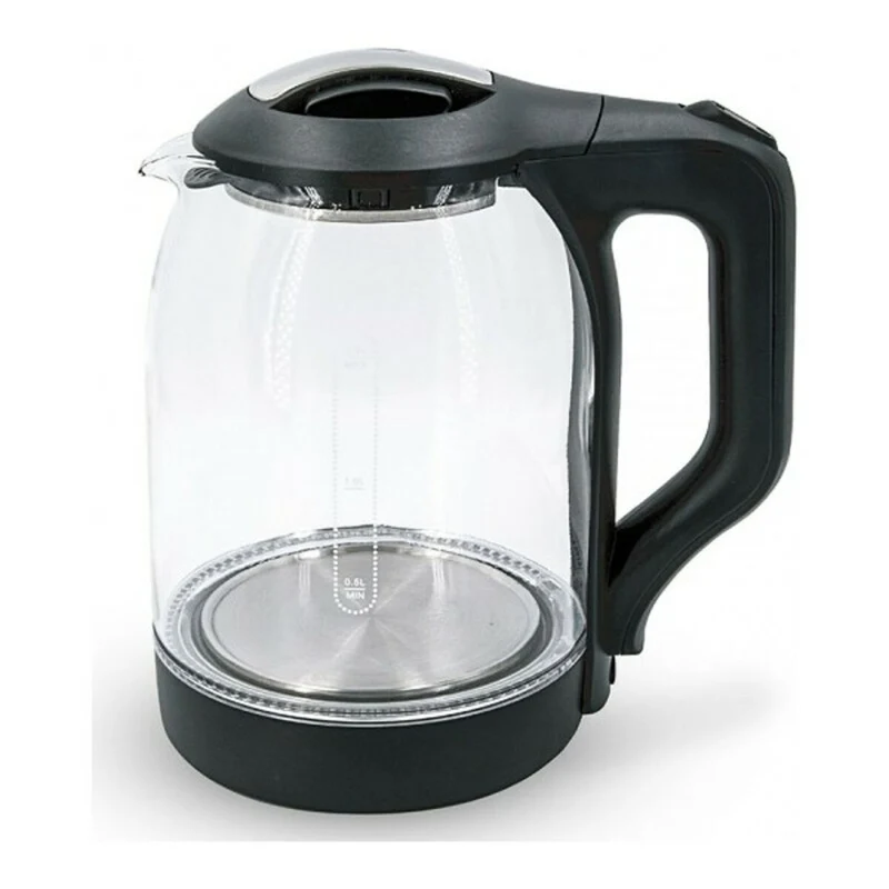 Bollitore COMELEC 1,8 L 1500W Nero Bianco Acciaio inox 1500 W 2200 W