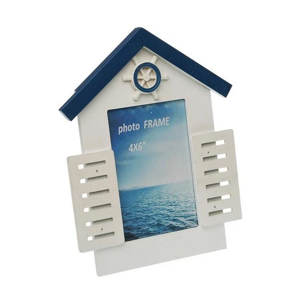 Portafoto in legno MDF blu mare