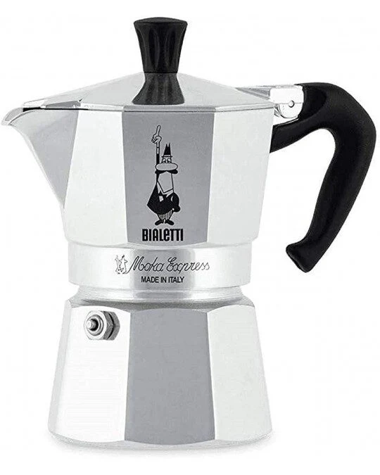 Bialetti Moka Express 3tz + Perfetto Moka 200gr - Nuovo Classi