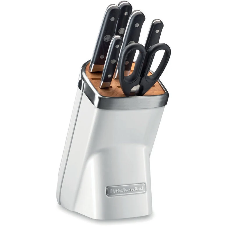 KitchenAid KKFMA07FP posata da cucina e set di coltelli 7 pz Set di coltelli/coltelleria con ceppo