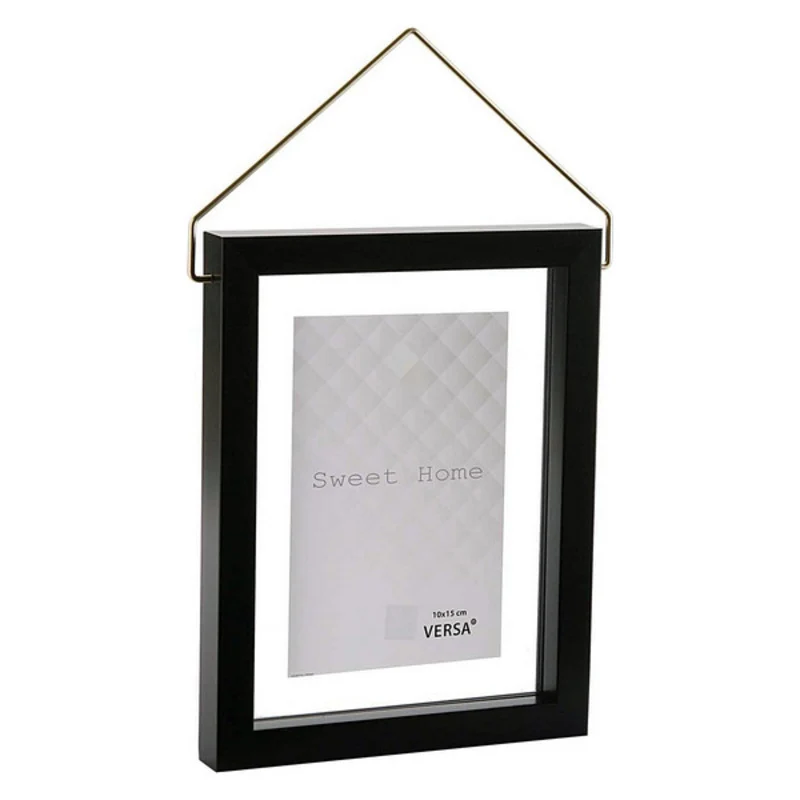 Portafoto Diamond Plastic Black